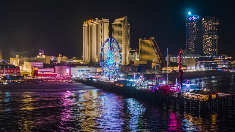 Atlantic City at night