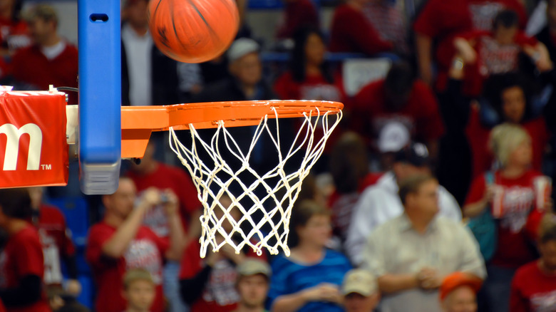 basketball during an NBA game