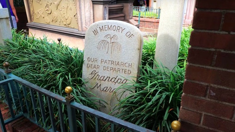 Gravestone at the Haunted Mansion