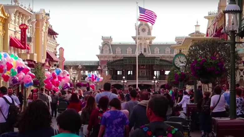 Main Street U.S.A. American flag