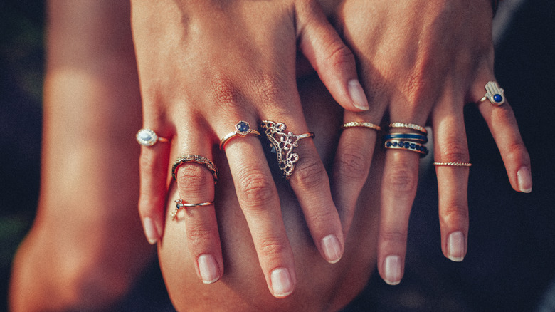 Hands with jewelry