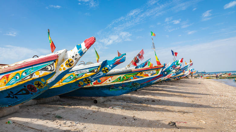 Colorful fishing boats