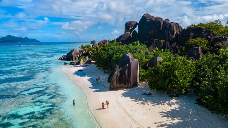 La Digue views from above