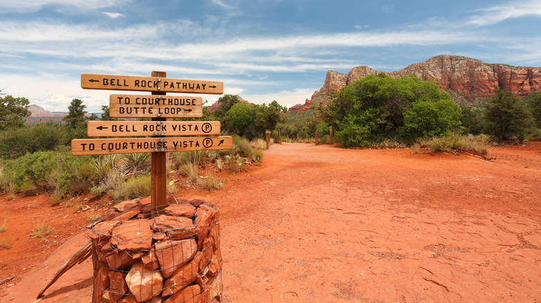 Red Rock Scenic Byway signage