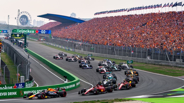 Aerial view of the Dutch Grand Prix