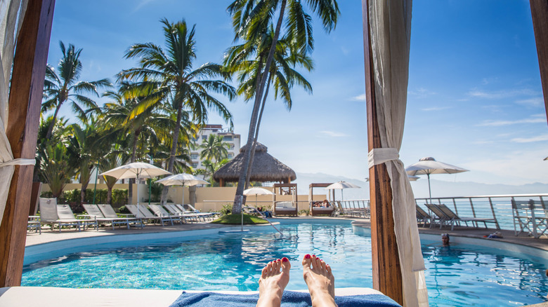 luxury resort pool 
