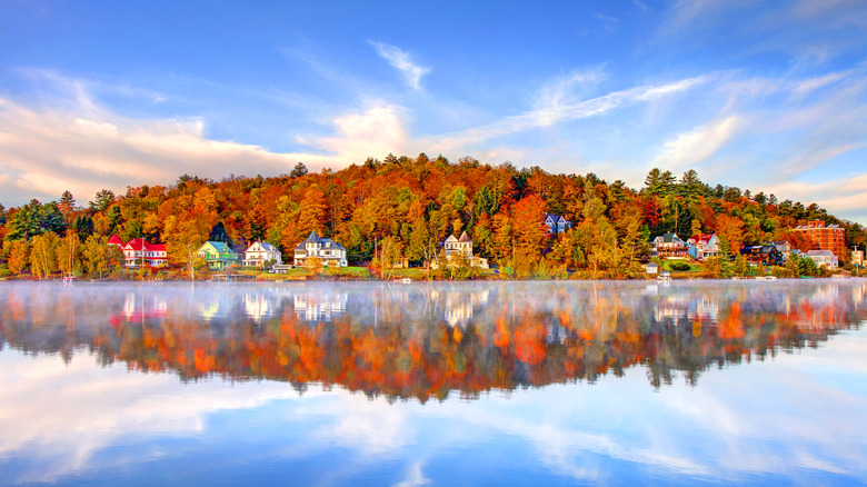 Saranac Lake in the Fall