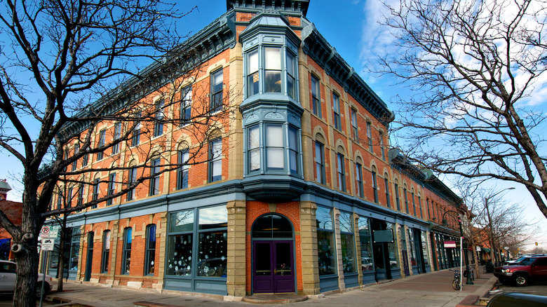 Fort Collins corner building Linden Hotel