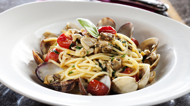 Italian seafood pasta dish