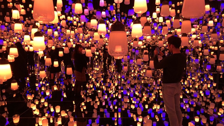 teamLab Borderless Tokyo Resonating Lamps