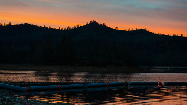 Sunset over Whiskeytown Lake