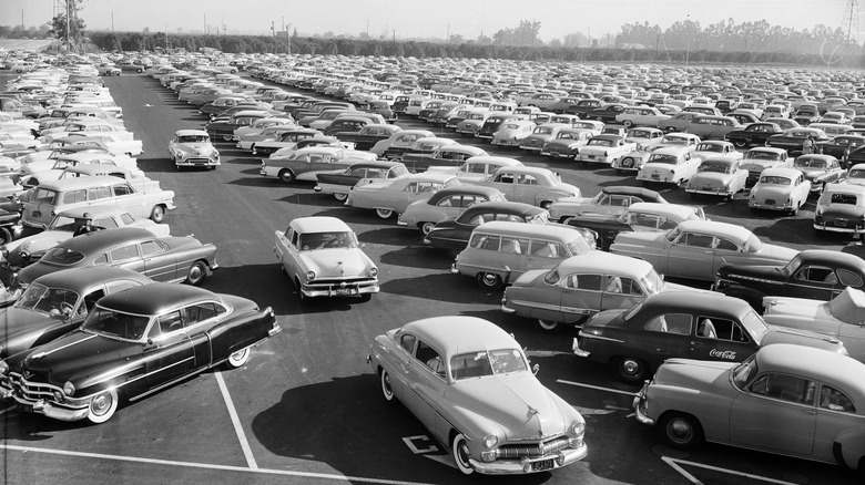 Disneyland Opening Day Parking 1955
