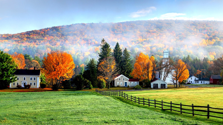 Foggy mountains in the Berkshires