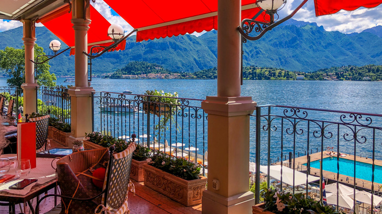 view of lake from hotel 