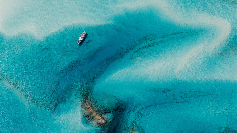 Aerial view of the Bahamas