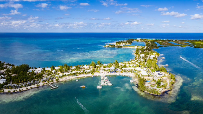 Aerial view of West Bay, Grand Cayman