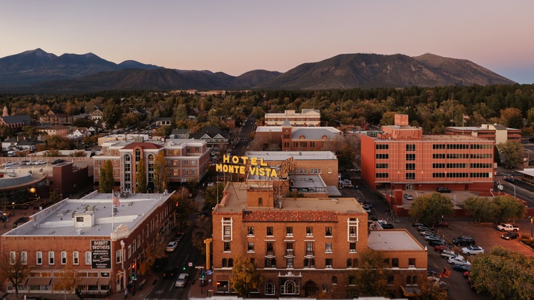 aerial view of flagstaff