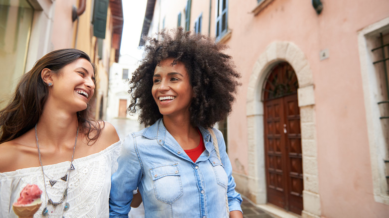 two women on Italian street