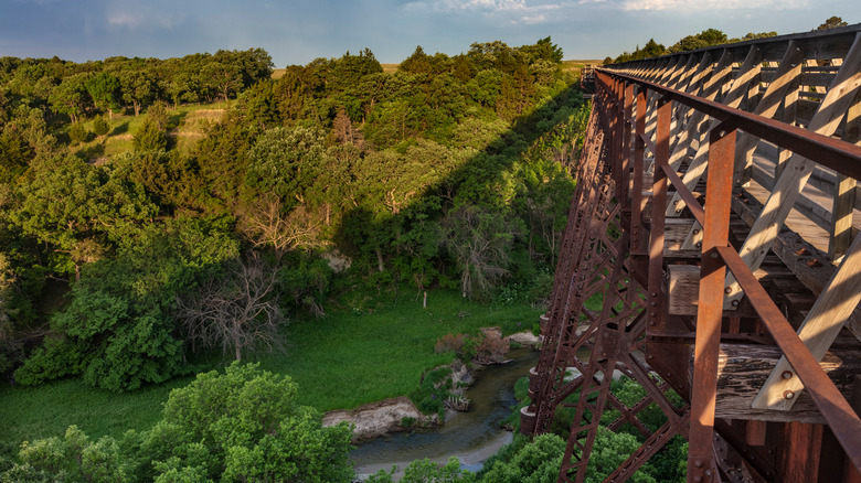 Railroad trestle on Cowboy Trail