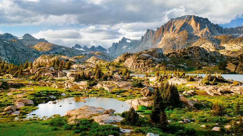 Wind River Mountain Range in Wyoming