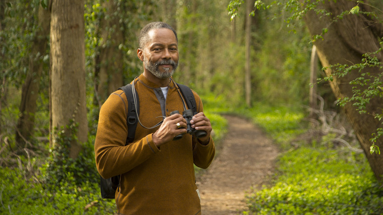 A man enjoying the outdoors