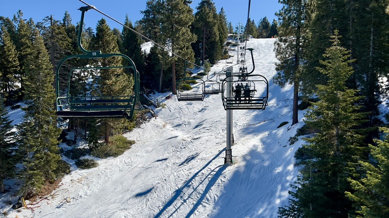 skiing at big bear lake