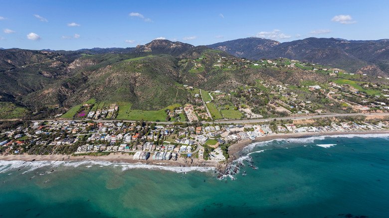 Aerial view of Lechuza Beach 