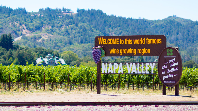 Welcome to Napa Valley sign