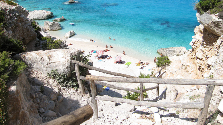 steps leading down to Cala Goloritzé