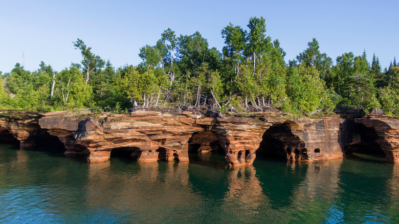 Apostle Islands shoreline caves