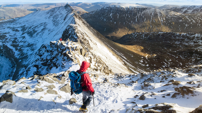 Striding Edge in winter