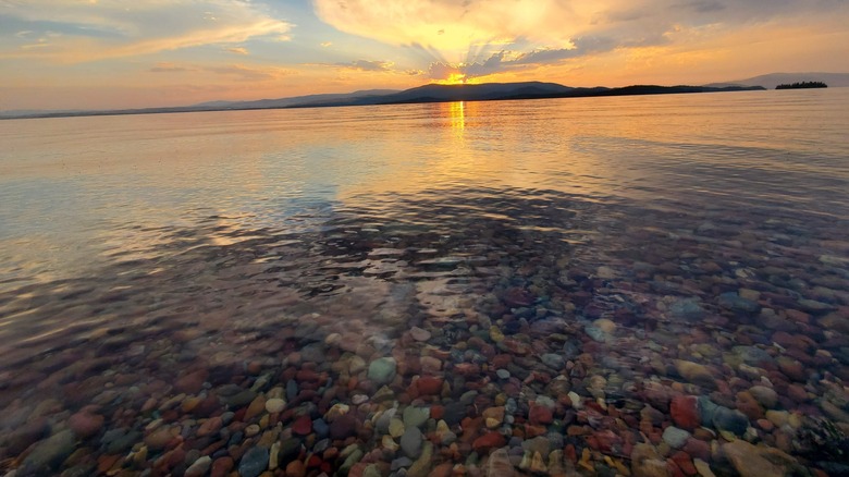 Sunset at Flathead Lake