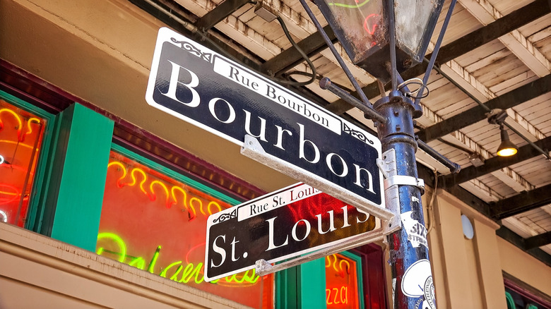 Street signs in French Quarter, New Orleans