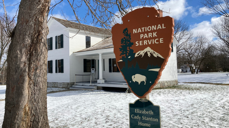 Seneca Falls National Park Sign