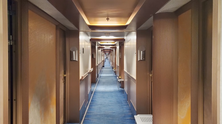 cruise ship hallway