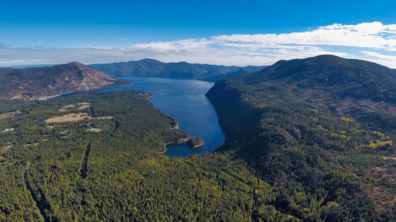 Farragut State Park from above