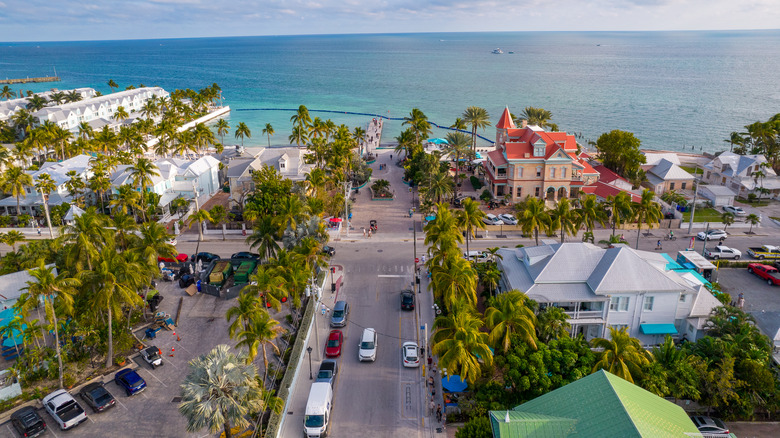 Aerial view of Key West