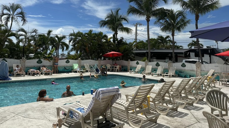 View of the Boyd's Campground pool