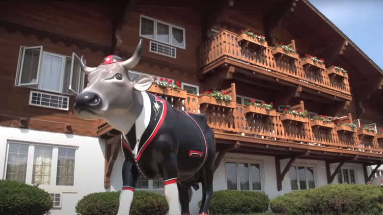 Chalet-style building in New Glarus