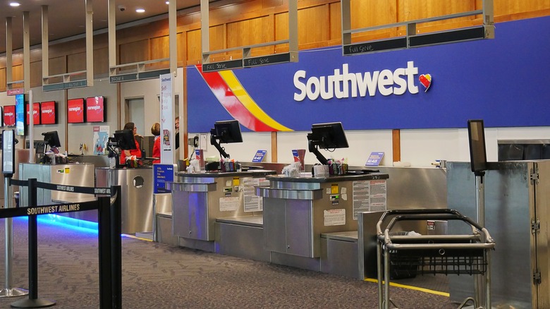 Southwest Airlines check-in counter