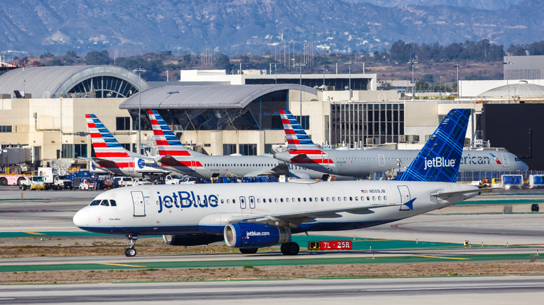 JetBlue airplane at LAX