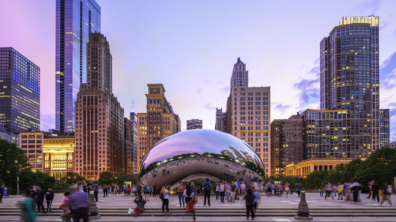 The Bean sculpture in Chicago