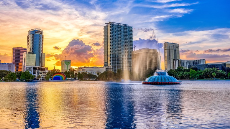 Lake Eola in Orlando, Florida