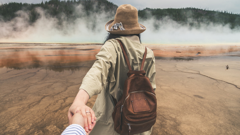 couple at Yellowstone