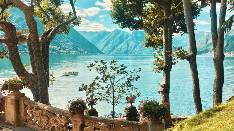 Boat on Lake Como