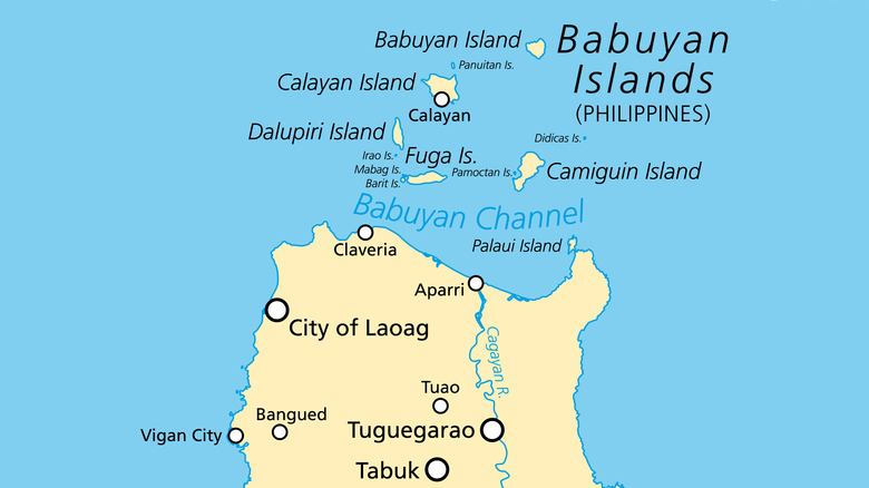 Map of Babuyan Islands, Philippines