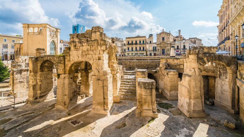 Amphitheater in Lecce, Italy