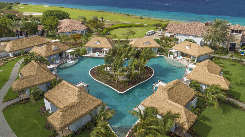 Heart-shaped pool, Sandals Curaçao