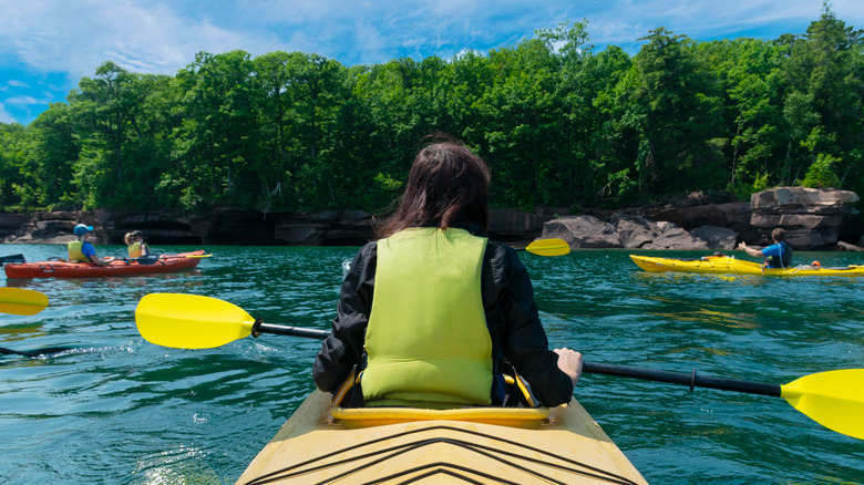 Kayaking in Madeline Island