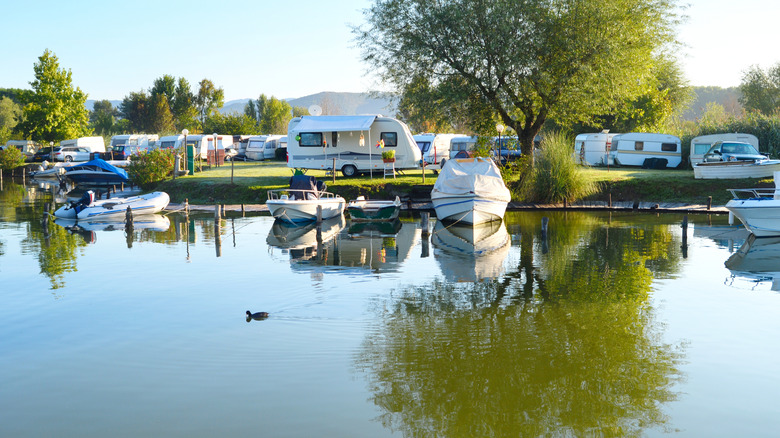 RV park by the lake